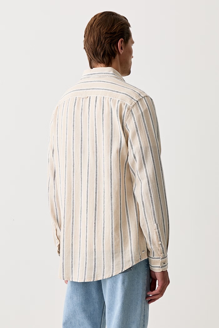 Îmbrăcăminte Tommy Jeans cămașă pentru bărbați, cu in DM0DM22755 bej