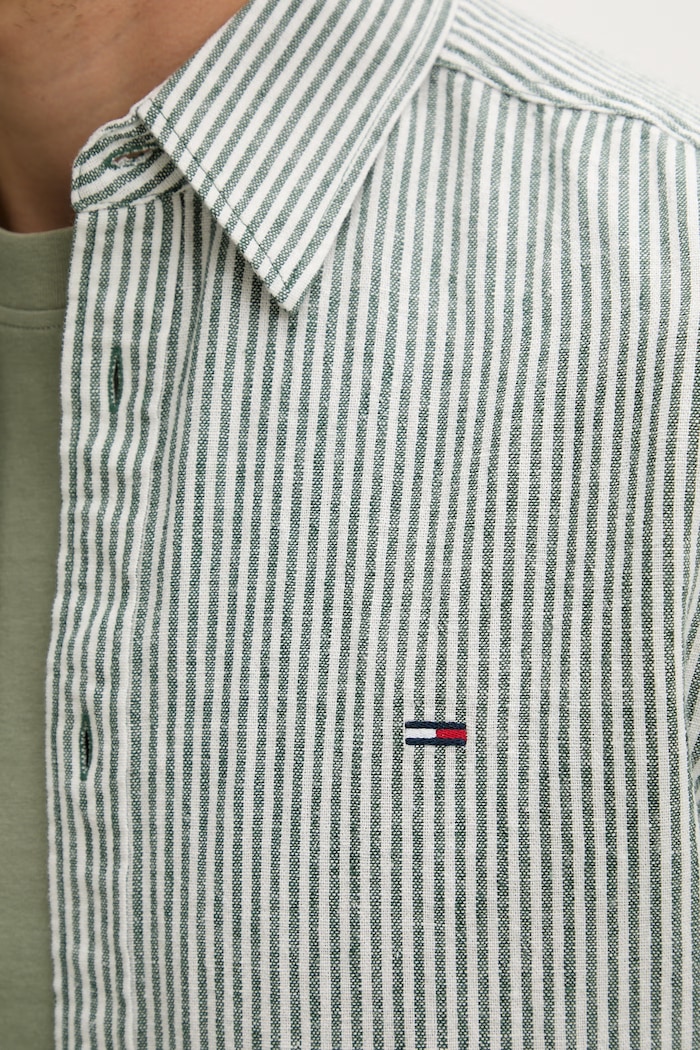 Tommy Jeans cămașă pentru bărbați, cu in DM0DM22755 verde