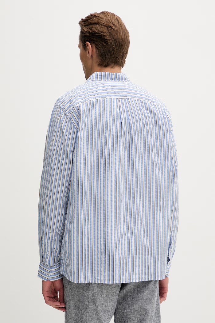 Îmbrăcăminte Tommy Jeans cămașă pentru bărbați, cu modal DM0DM22785 albastru
