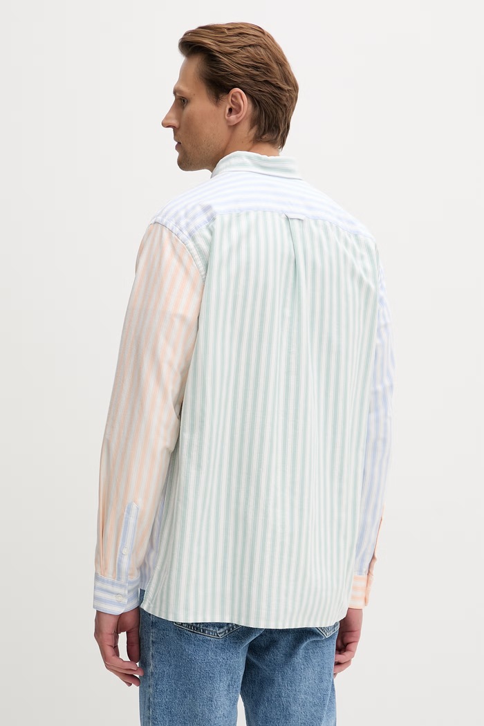 Îmbrăcăminte Tommy Jeans cămașă pentru bărbați, din bumbac DM0DM22788 alb
