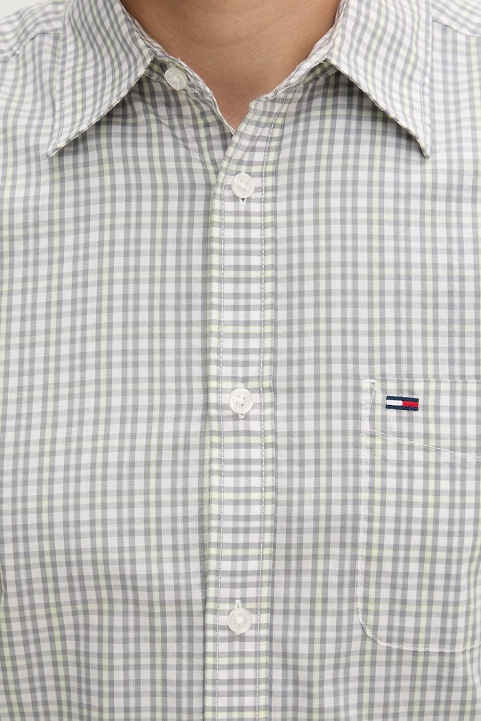 Tommy Jeans cămașă pentru bărbați, din bumbac DM0DM22791 gri