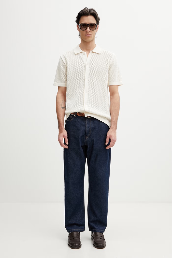 Maison Kitsuné из хлопка для мужчин QM00505KT1197 бежевый