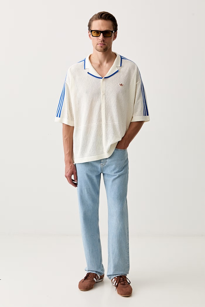 adidas Originals srajca ženska bombažna KX1223 bež SS26