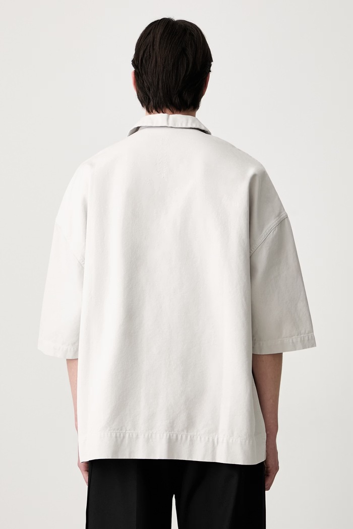 Oblečení Rick Owens DRKSHDW Magnum Tommy košile bavlněná pánská DU01F4290.CVS béžová