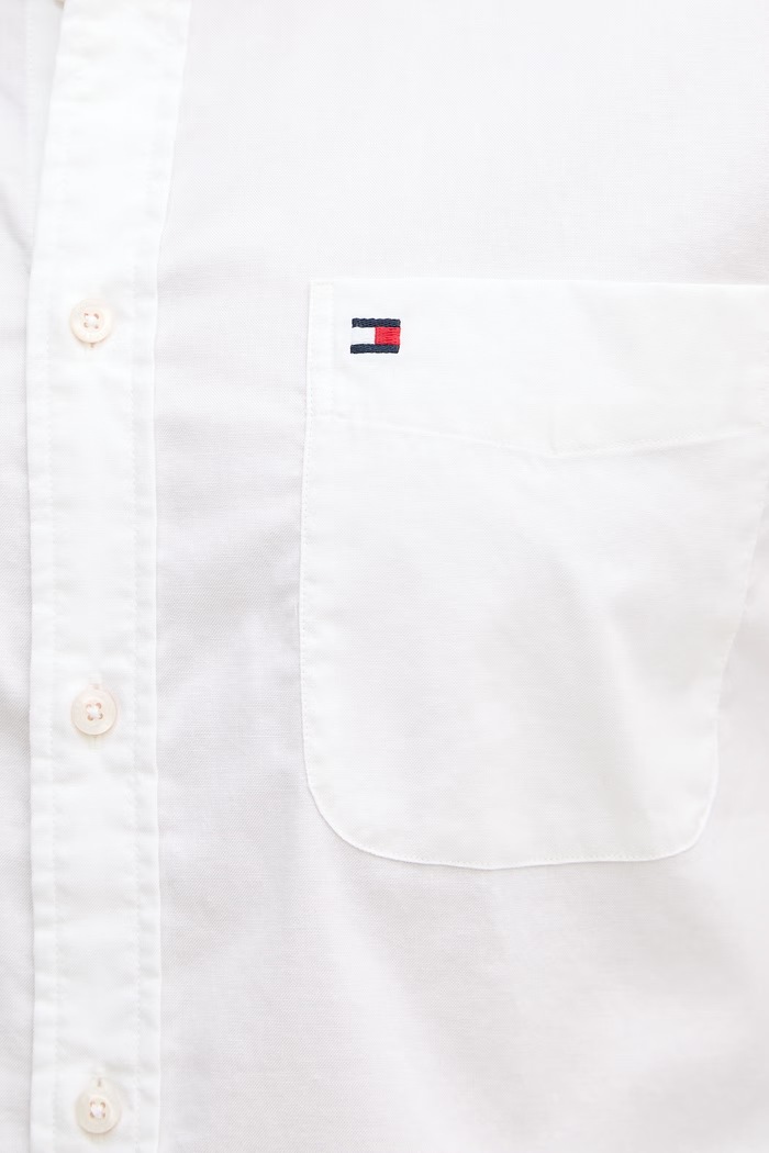 Tommy Hilfiger košeľa pánska bavlnená s elastanom MW0MW42285 béžová