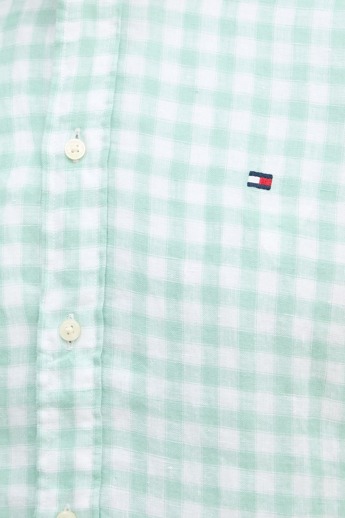 Tommy Hilfiger koszula męska lniana MW0MW42401 zielony