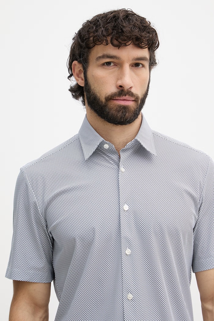 BOSS cămașă pentru bărbați LIAM alb 50561452