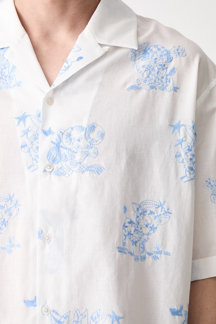 Kenzo Shirt SC košeľa s bavlnou pánska FG55CH1359EG biela