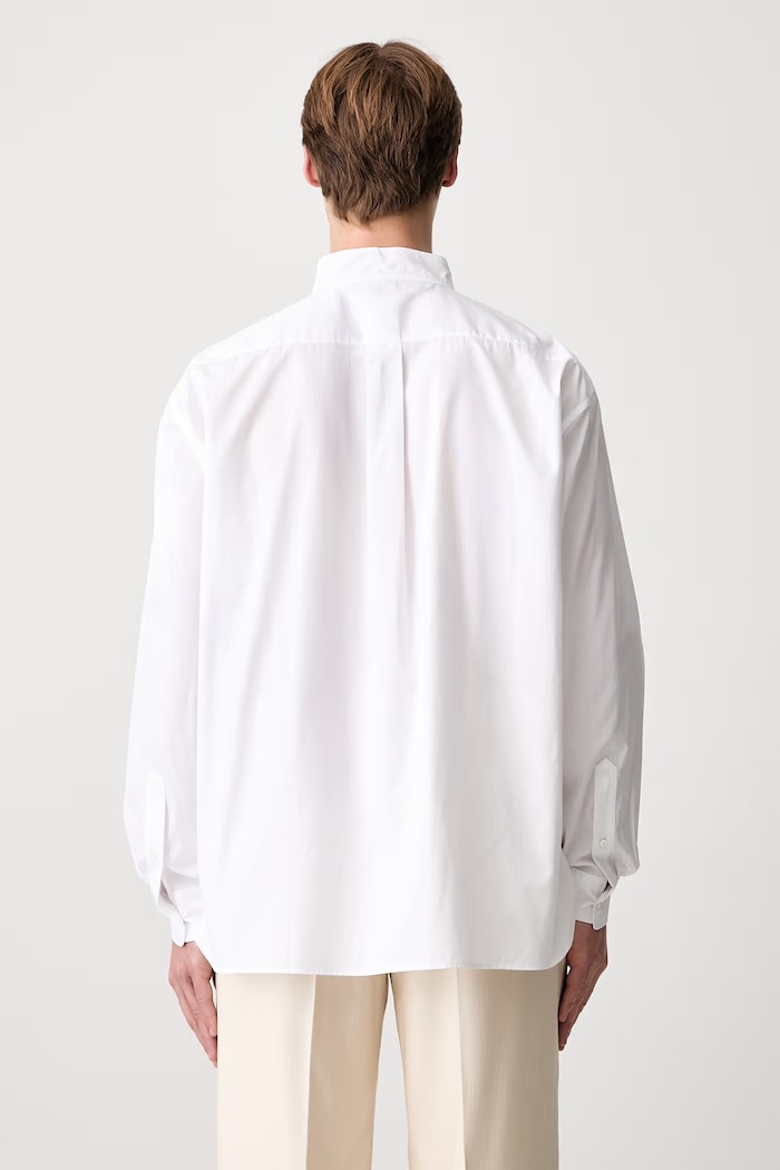 Abbigliamento Kenzo Shirt LS camicia in cotone da uomo FG55CH4249LF bianco