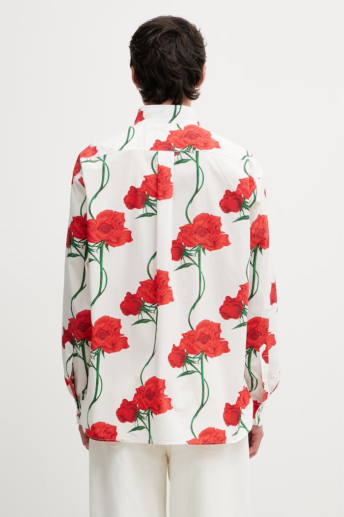 Одяг Kenzo Shirt LS сорочка бавовняна чоловіча FG55CH4249O2 бежевий