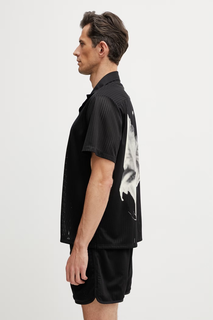 Filling Pieces Mesh koszula męska 412655501178.130 czarny SS26