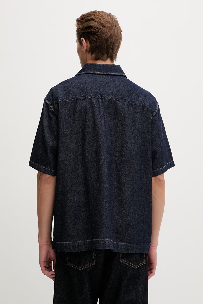 Odzież Dickies koszula męska jeansowa DK0A88PHRIN1 granatowy
