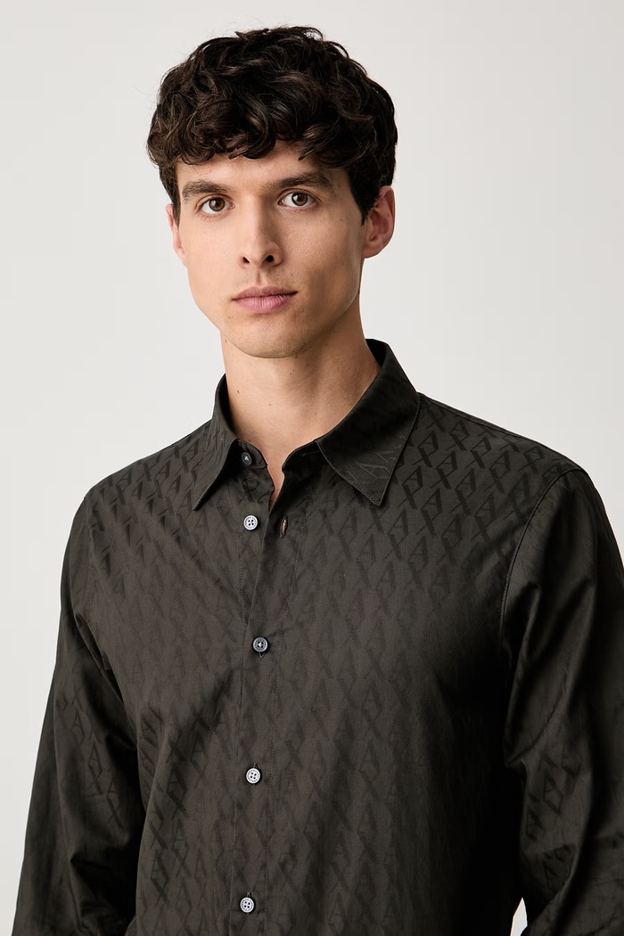 Armani Exchange srajca moška bombažna zelena XM001587.AF16631