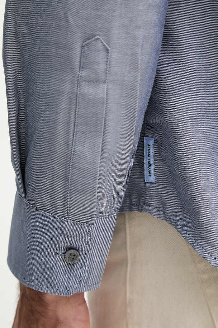 Armani Exchange košeľa pánska s bavlnou XM002112.AF22548 modrá