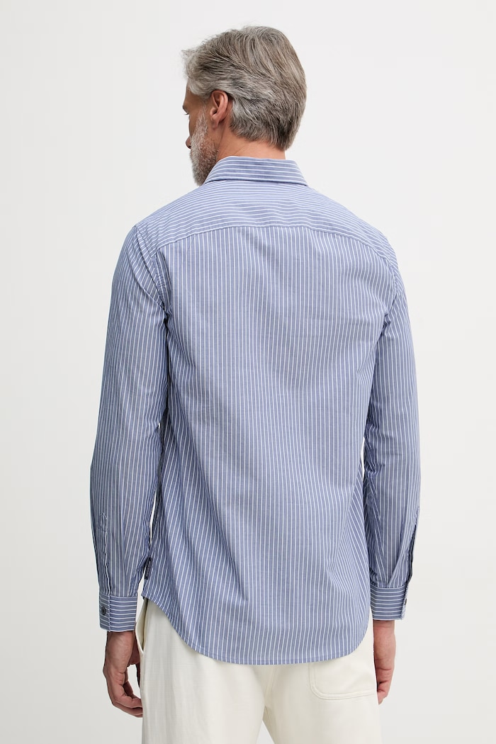 Îmbrăcăminte Armani Exchange Cămașă pentru bărbați bumbac XM002113.AF22549 albastru