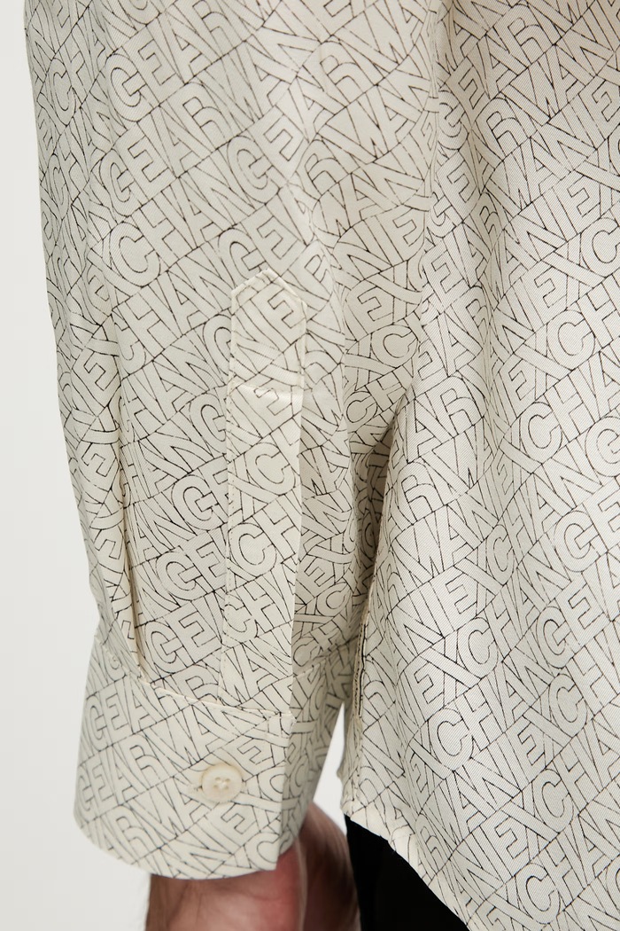 Armani Exchange риза мъжка от вискоза XM002280.AF13235 бежов