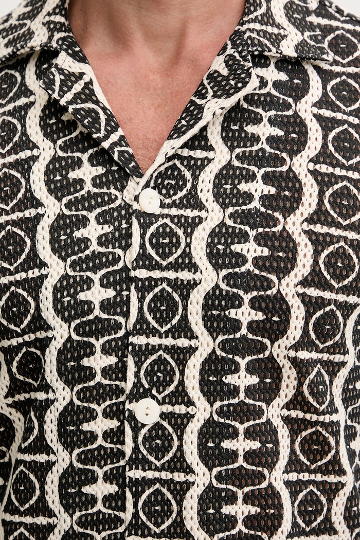 OAS srajca ženska bombažna 7014.03 črna