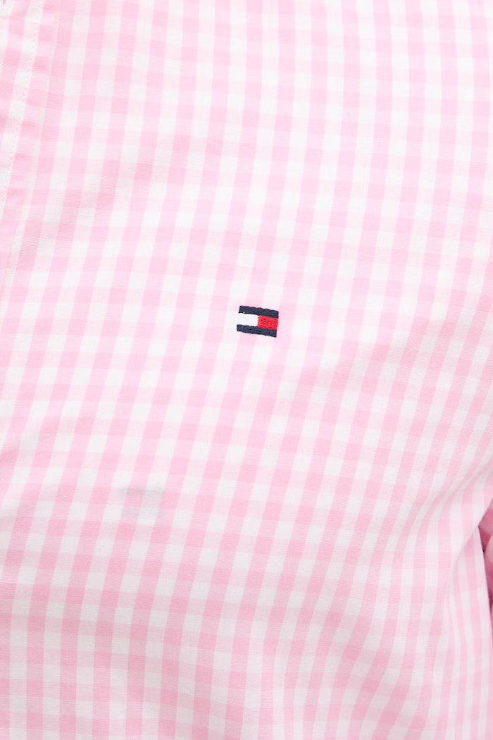 Tommy Hilfiger košeľa pánska bavlnená MW0MW42445 ružová
