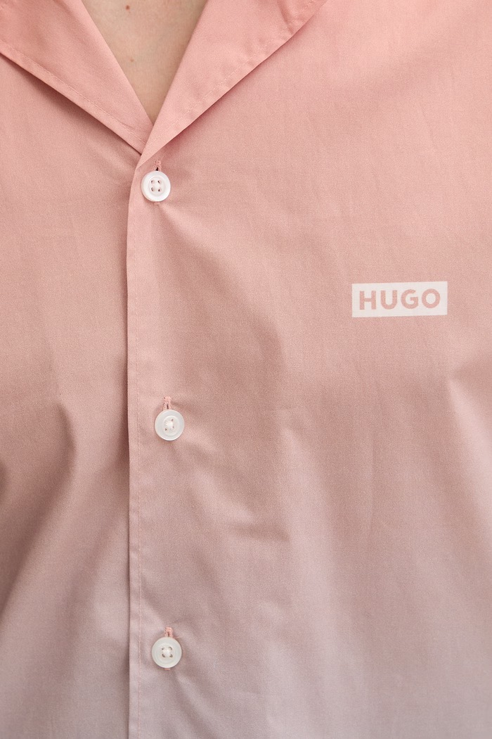 HUGO Blue рубашка мужская хлопковая Eligino 50560710 оранжевый