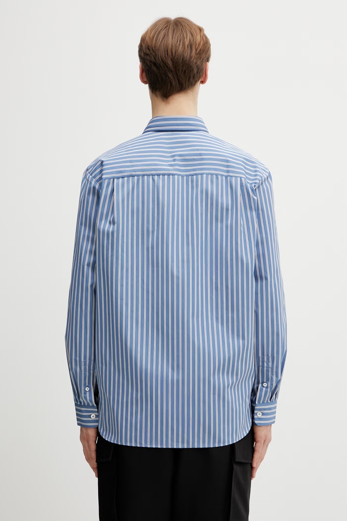 Odjeća Pamučna košulja A.P.C. Malo Logo COHLH.H12553 plava