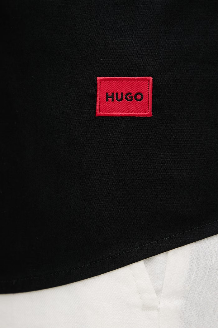 HUGO cămașă pentru bărbați din bumbac Ellino 50560584 negru