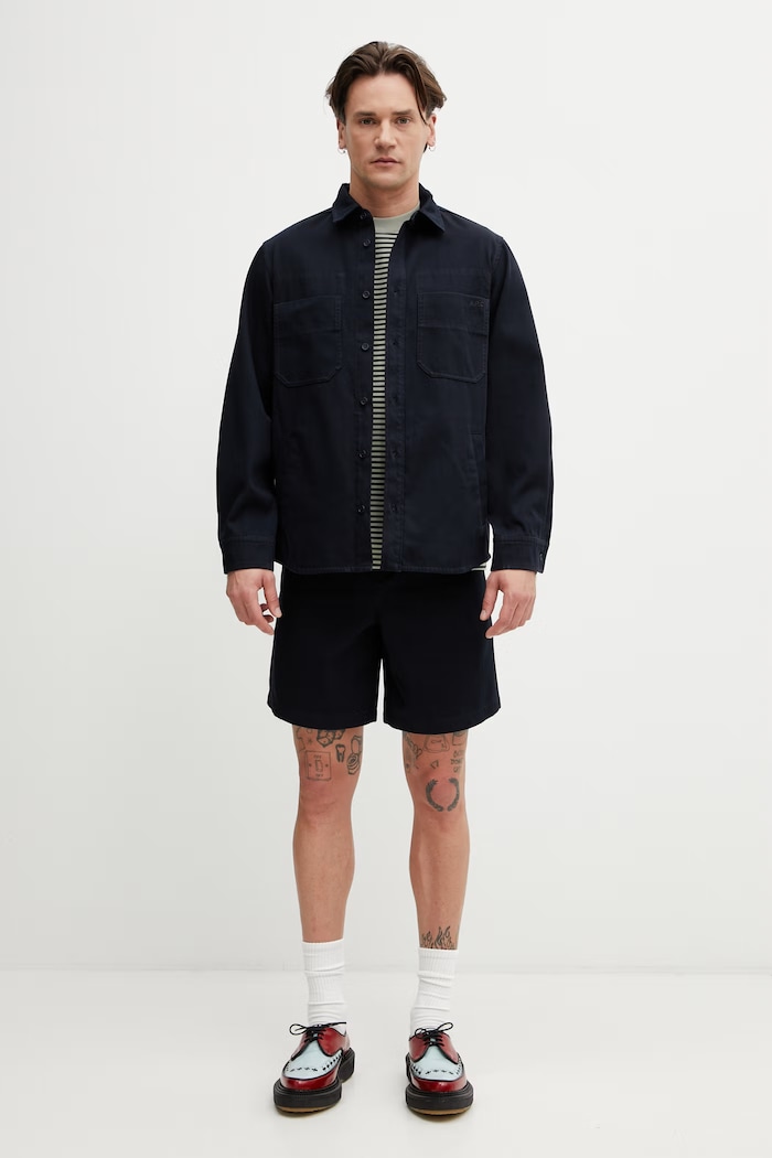 A.P.C. shirt cotton Men's COHNZ.M32027 navy