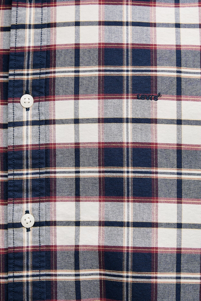 Levi's koszula męska bawełniana AUTHENTIC BUTTON DOWN A7210.0058 granatowy