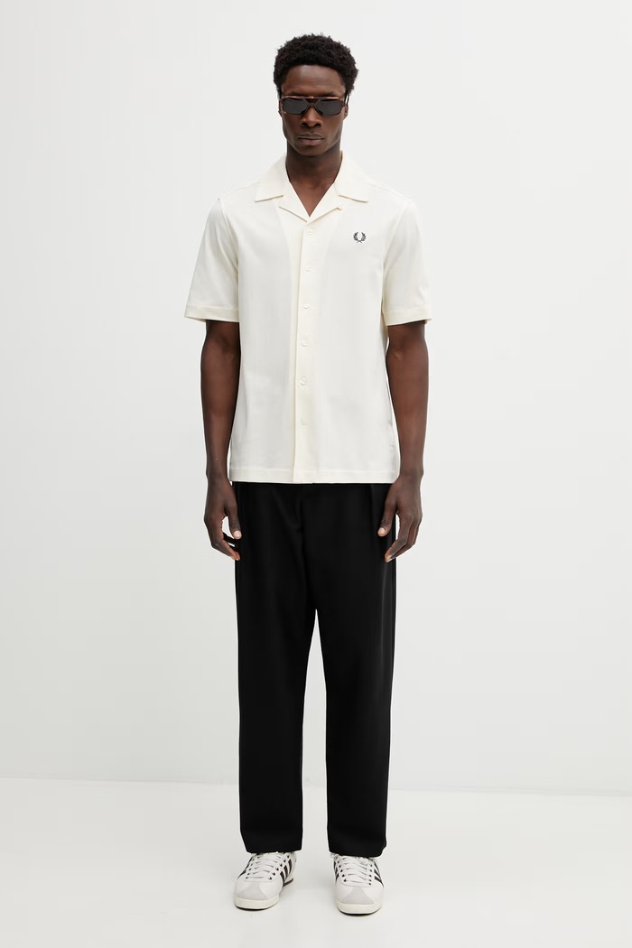 Bombažna srajca Fred Perry M1745 bež