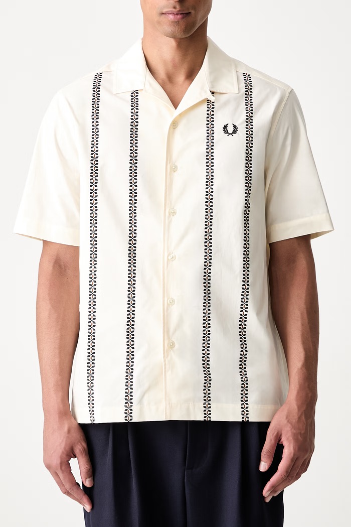 Fred Perry Рубашка мужская из хлопка M2430 бежевый