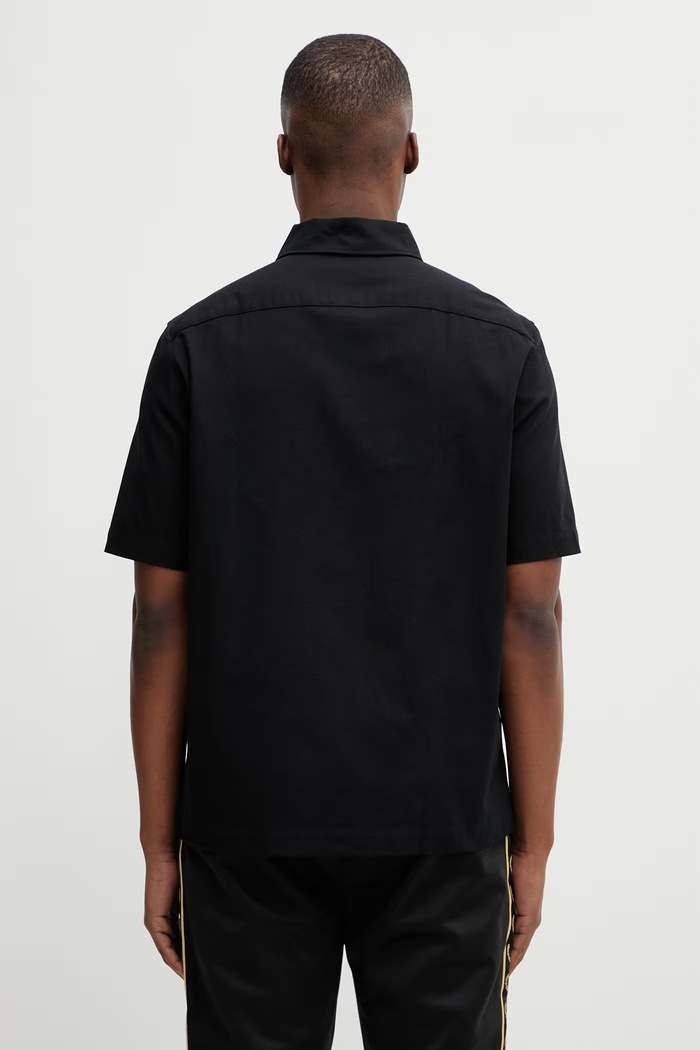 Îmbrăcăminte Fred Perry cămașă din bumbac M2438 negru