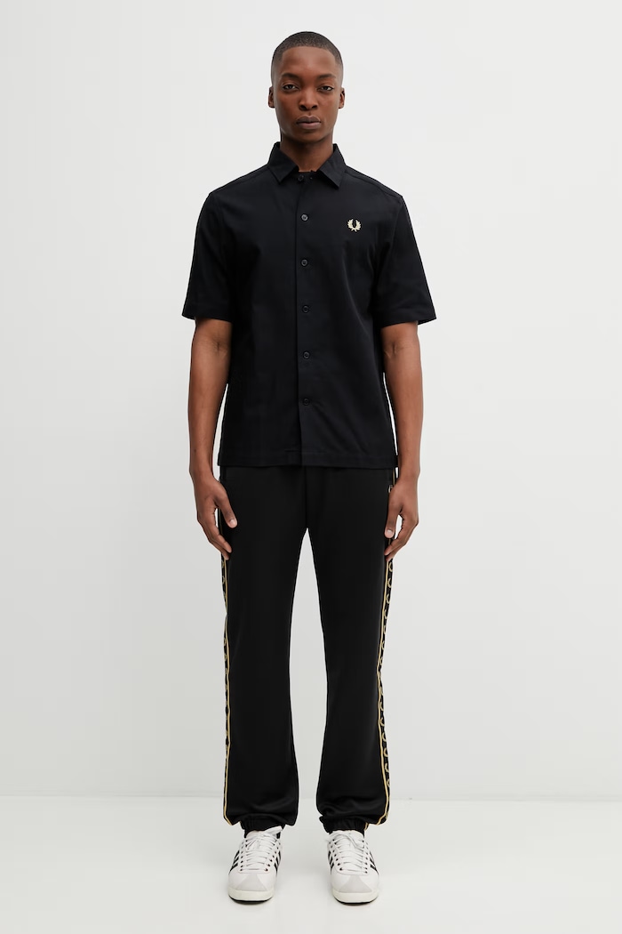 Fred Perry cămașă din bumbac M2438 negru