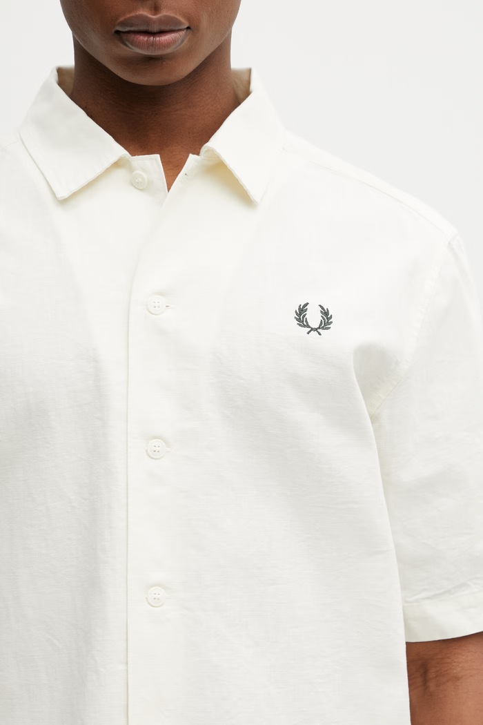 Bombažna srajca Fred Perry bež M2445