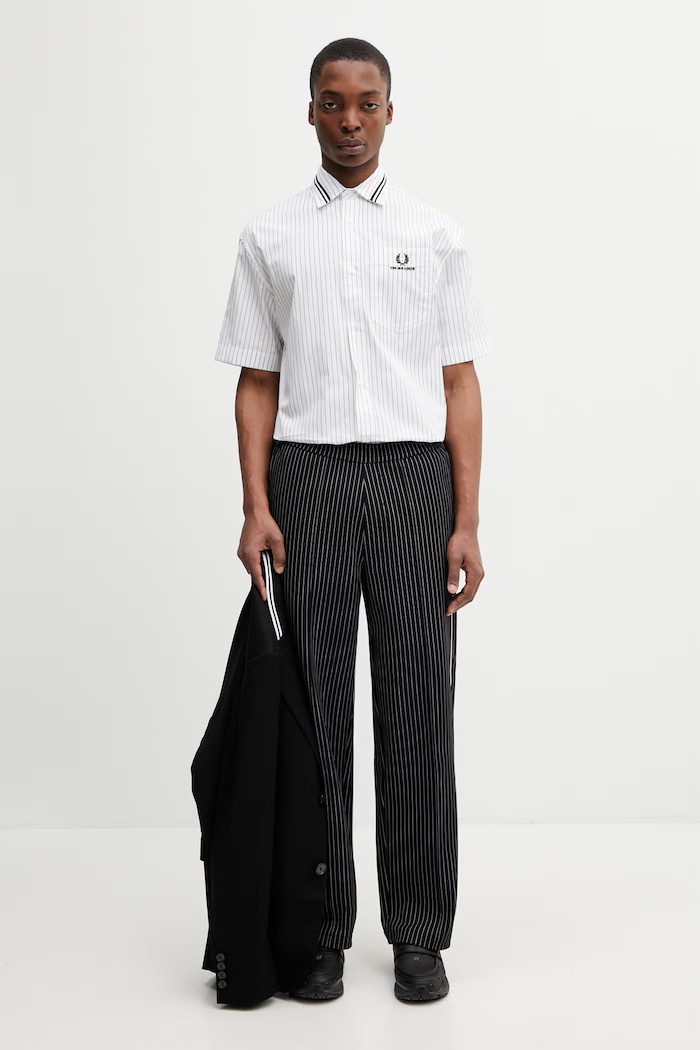 Fred Perry x Kris Van Assche сорочка бавовняна чоловіча SM2111 білий