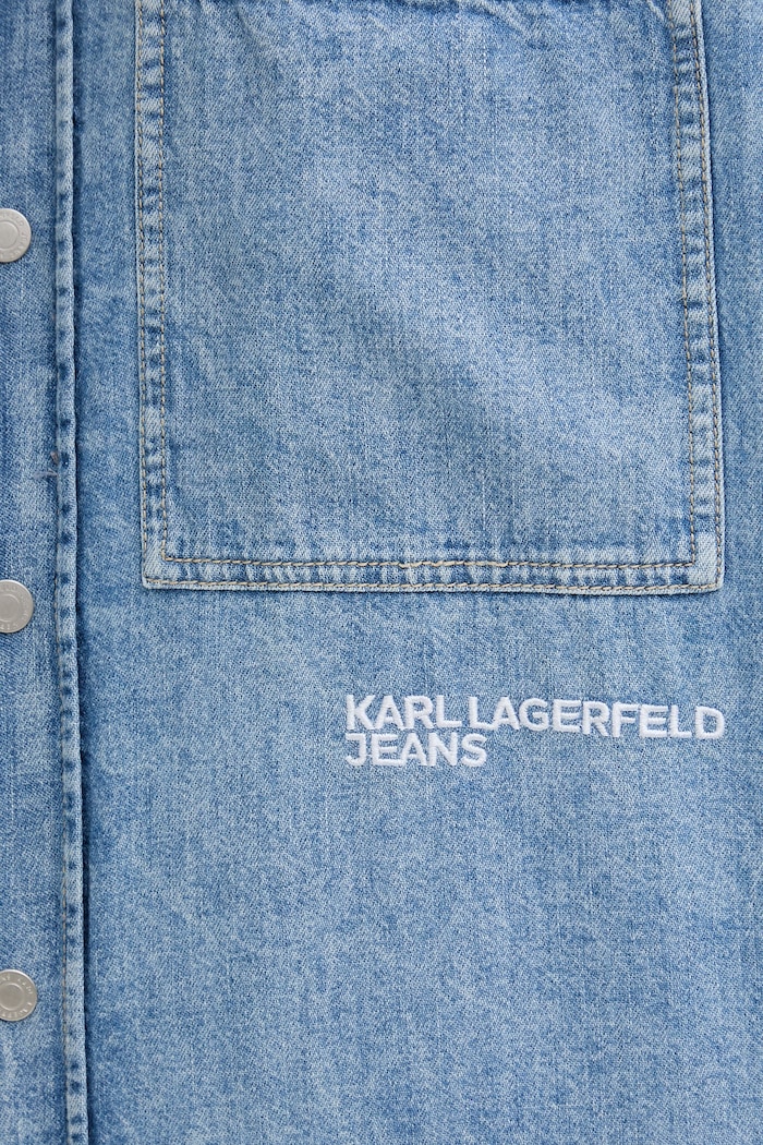 Karl Lagerfeld Jeans srajca moška bombažna B2M16013 modra