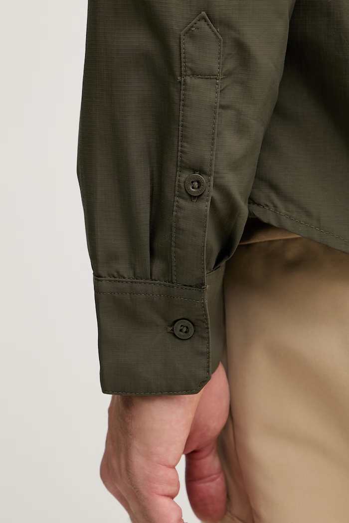 The North Face pánska košeľa SEQUOIA NF0A8FU521L1 zelená