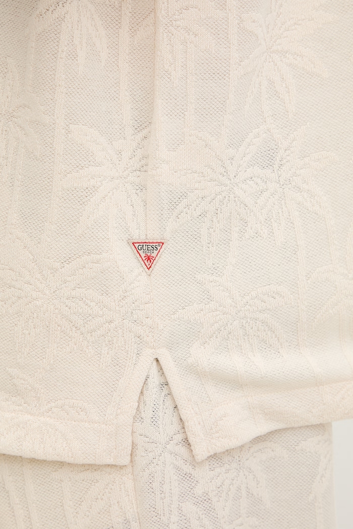 Guess koszula męska F6GP05.KG362 beżowy