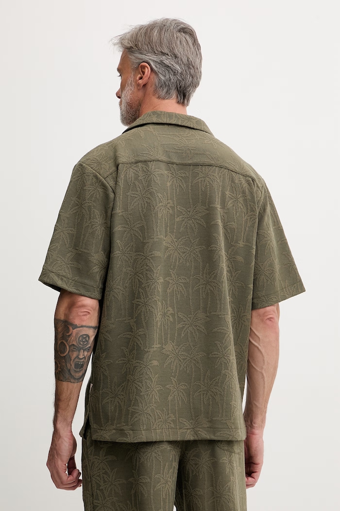 Îmbrăcăminte Guess cămașă pentru bărbați F6GP05.KG362 verde