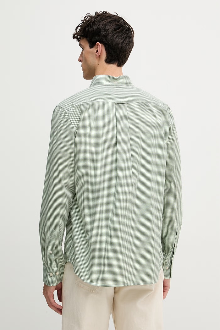 Abbigliamento Gant Camicia da uomo in cotone 3000150 verde