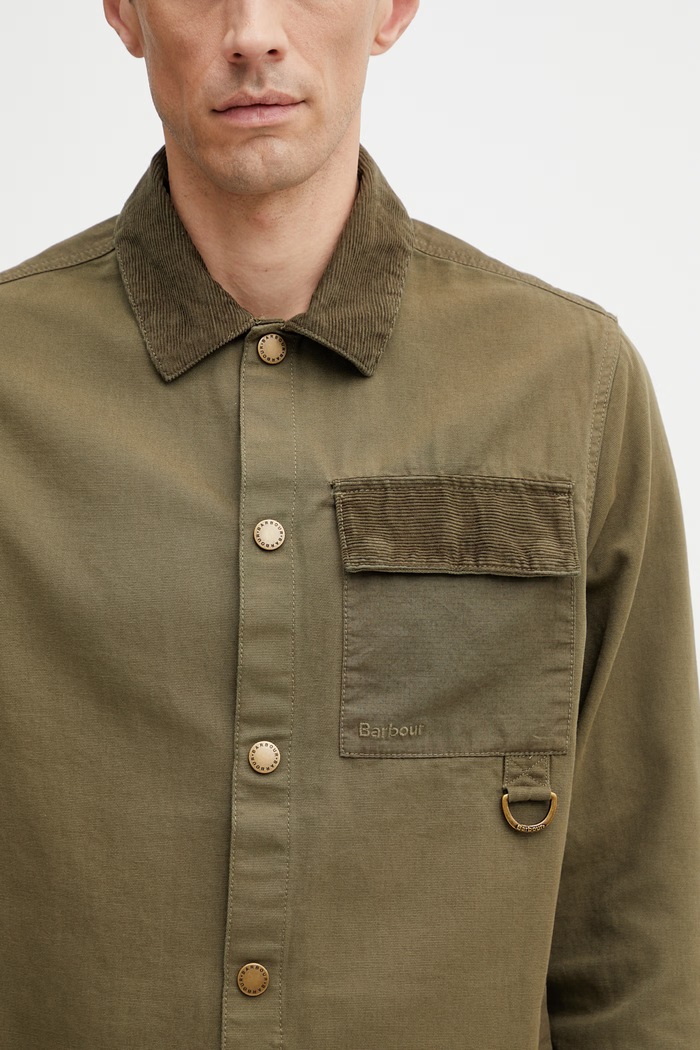 Barbour MOS0477GN61 рубашка из хлопка для мужчин зелёный MOS0477GN61