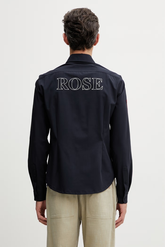 Ρούχα Martine Rose Sleazy Sports πουκάμισο ανδρικό 492WSP13504 μπλε
