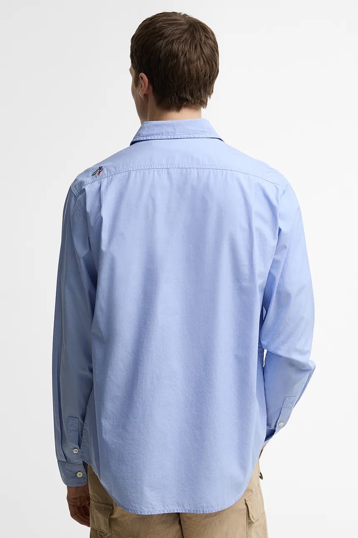 Abbigliamento Barbour x Paul Smith Rawling camicia in cotone da uomo MSH5783BL54 blu