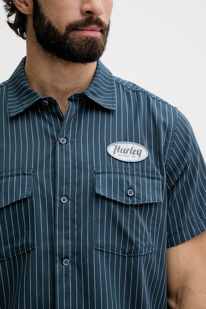 Hurley pánska košeľa HSP26MMVS08547 tyrkysová