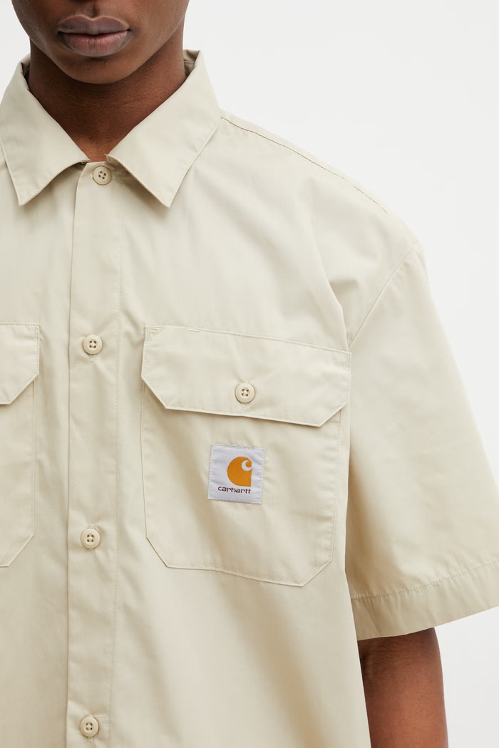 Carhartt WIP S/S Craft Shirt Πουκάμισο σαφάρι ανδρικό μπεζ I035232.3INXX