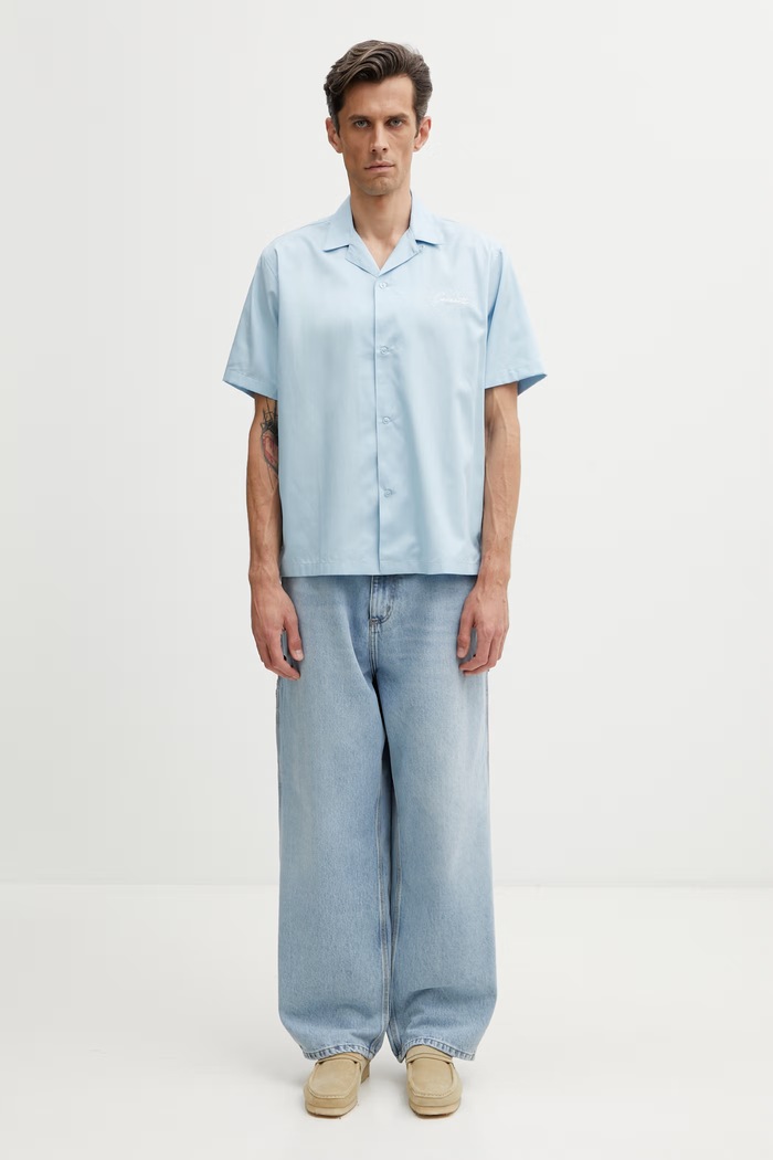 Carhartt WIP S/S Delray Shirt koszula męska I031465.3M3XX niebieski
