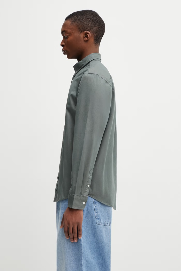 Carhartt WIP L/S Madison Shirt πουκάμισο βαμβακερό ανδρικό I023339.3HLXX πράσινο SS26