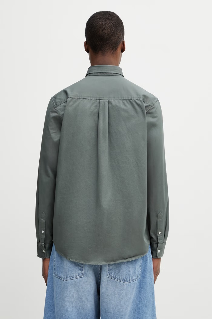 Ρούχα Carhartt WIP L/S Madison Shirt πουκάμισο βαμβακερό ανδρικό I023339.3HLXX πράσινο