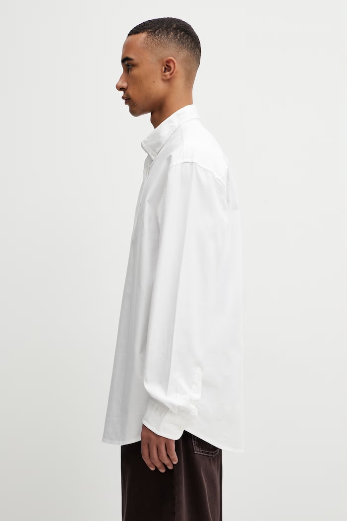 Carhartt WIP L/S Bolton Shirt cotton Men's I030238.02GD white SS26
