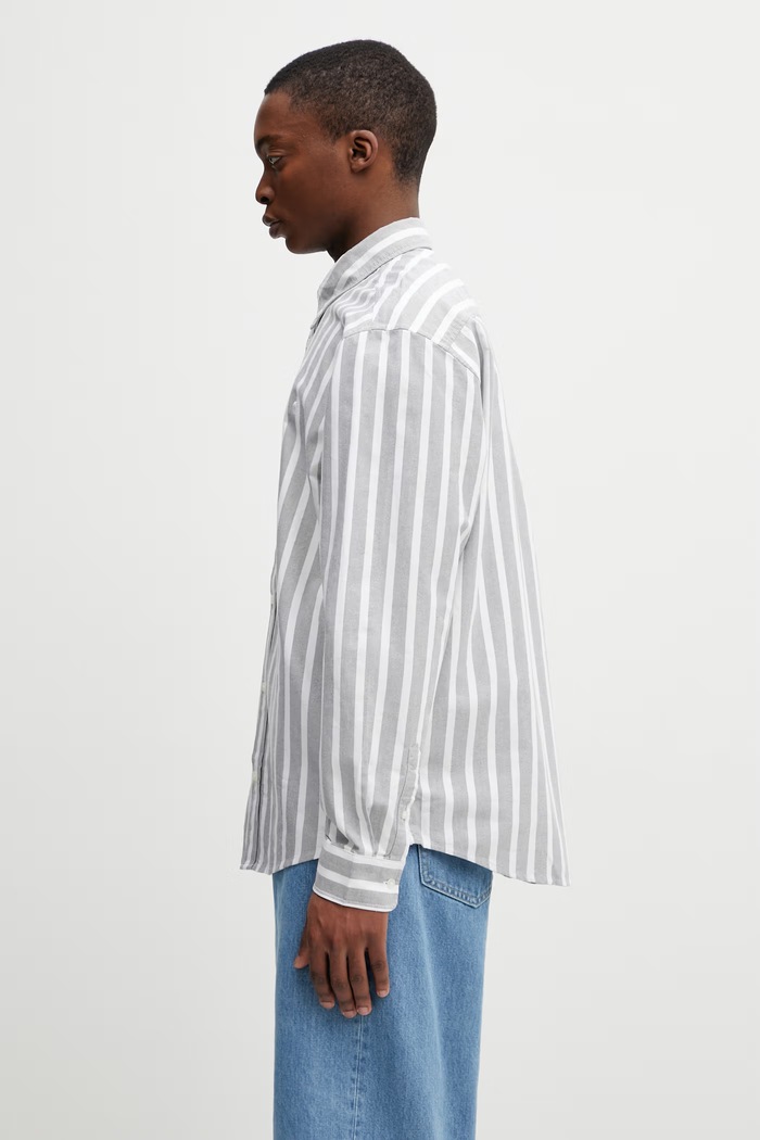Carhartt WIP L/S Deven Shirt košeľa bavlnená dámska I036198.3JCXX sivá SS26