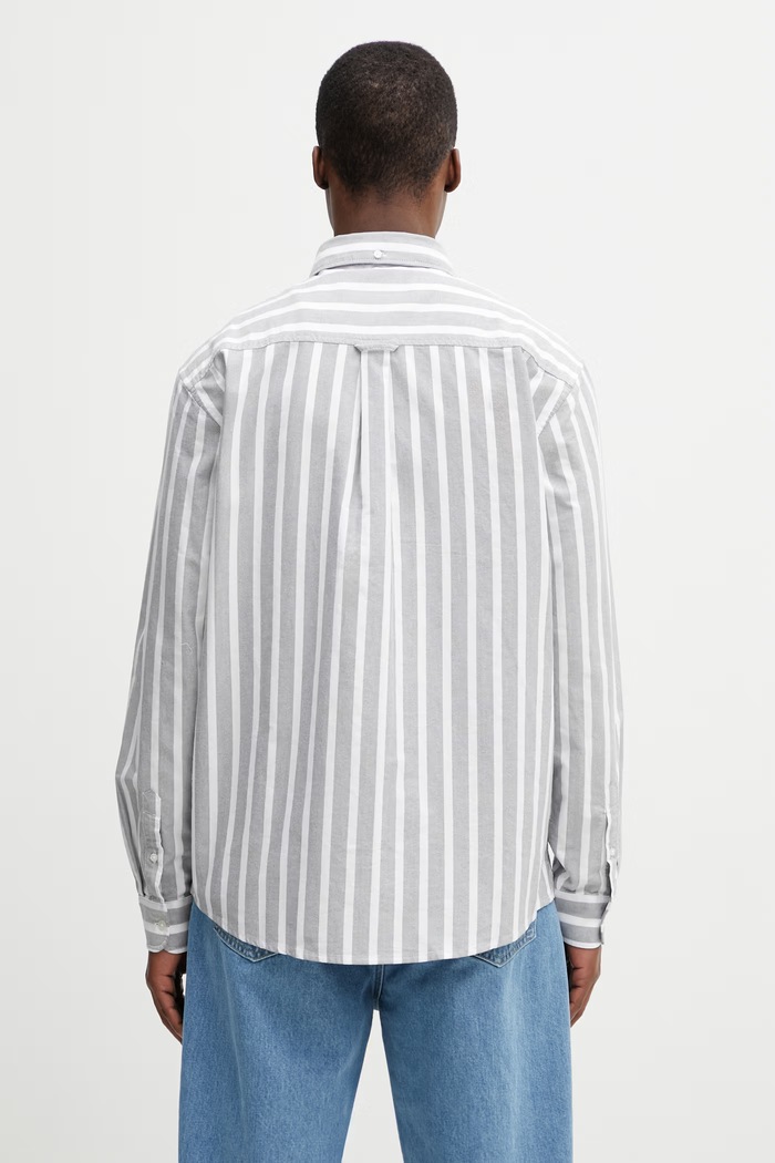 Oblečenie Carhartt WIP L/S Deven Shirt košeľa bavlnená dámska I036198.3JCXX sivá