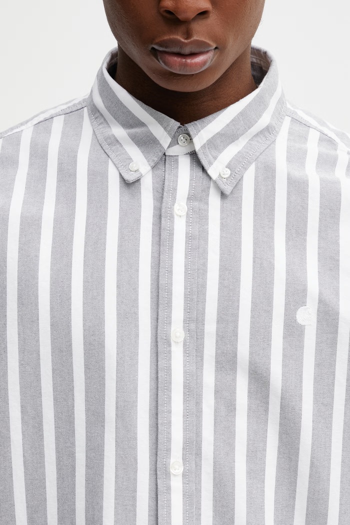 Carhartt WIP L/S Deven Shirt košeľa bavlnená dámska sivá I036198.3JCXX